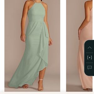 David’s Bridal Dusty Sage size 20.